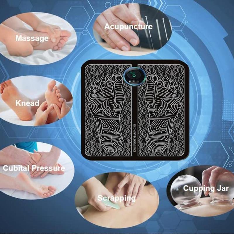 Electrical Muscle Stimulation(EMS) Portable Foot Massager MA-860 - Arfa Mart