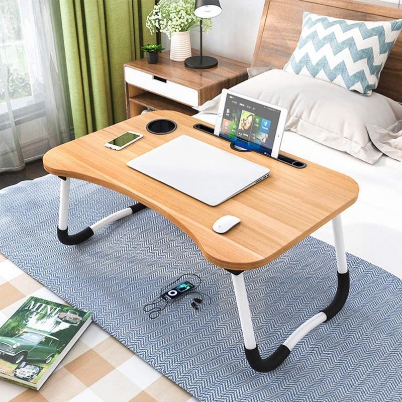 Foldable Wooden Laptop Table - Arfa Mart