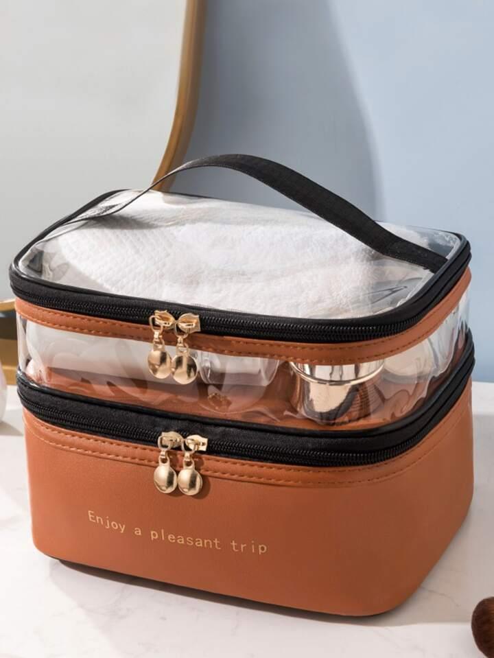 Double Layer Cosmetic Bag