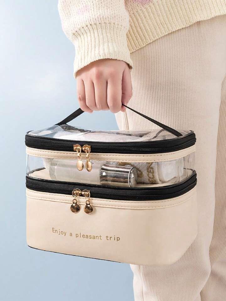 Double Layer Cosmetic Bag