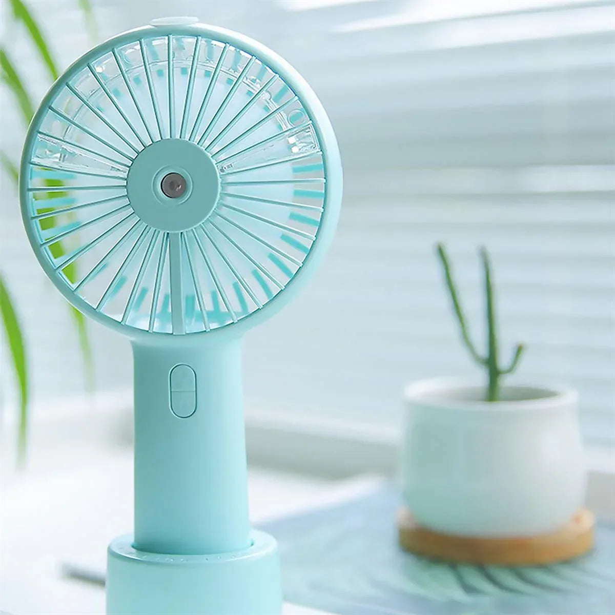 USB Mini Fan Portable Handheld Rechargeable changeable 2500mAH Battery Handy Cooling Fan for Outdoor Summer Fan - Arfa Mart