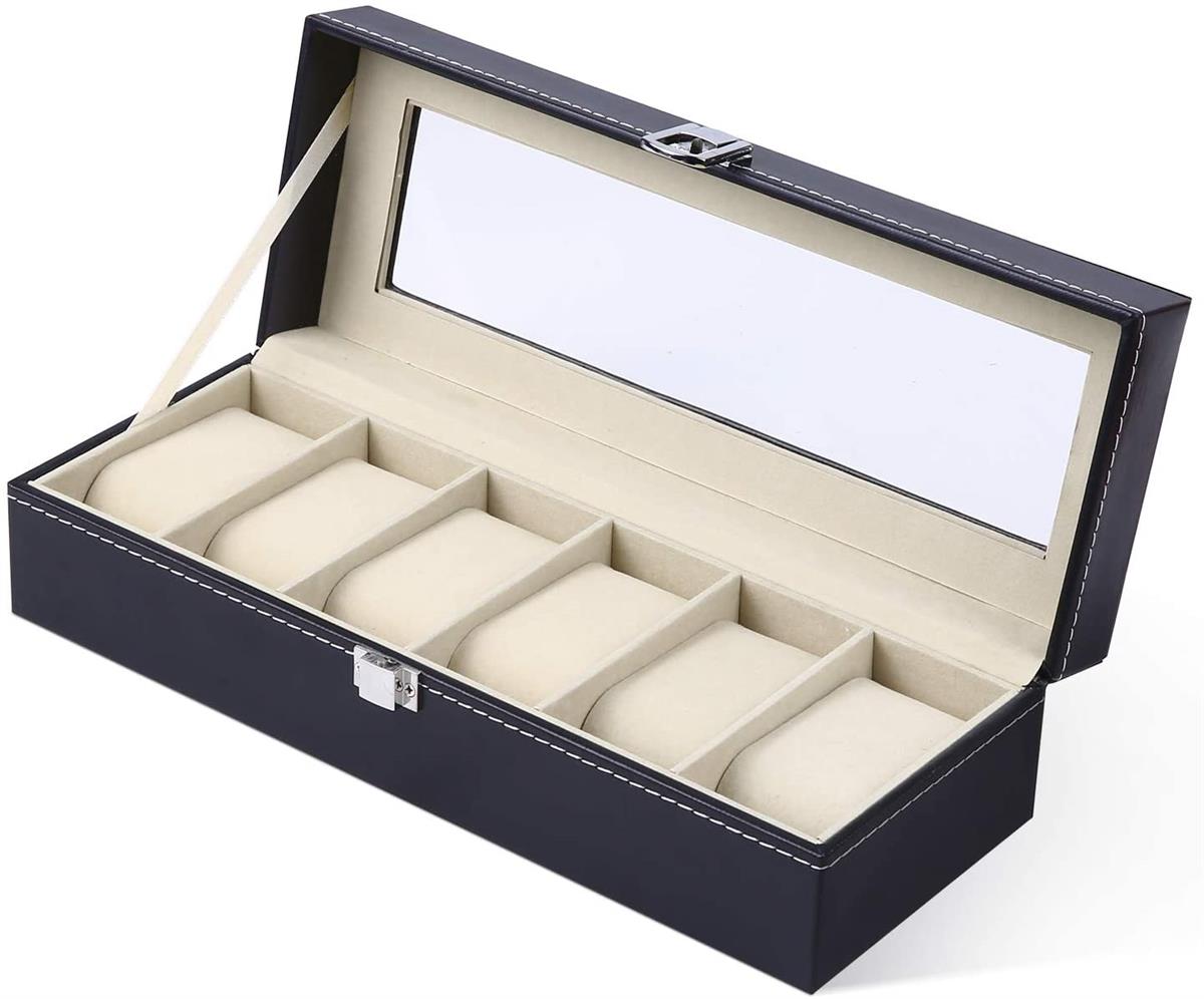 6 Slots Watches Box