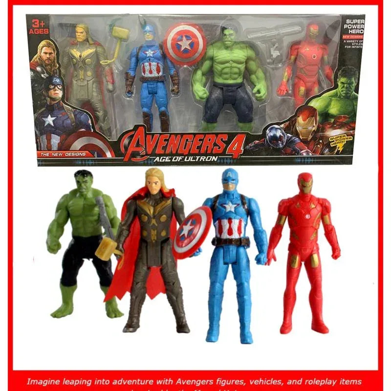Colorful Justice Avengers Super Heroes 4 in 1 Action Figure Toy for Kids - Arfa Mart