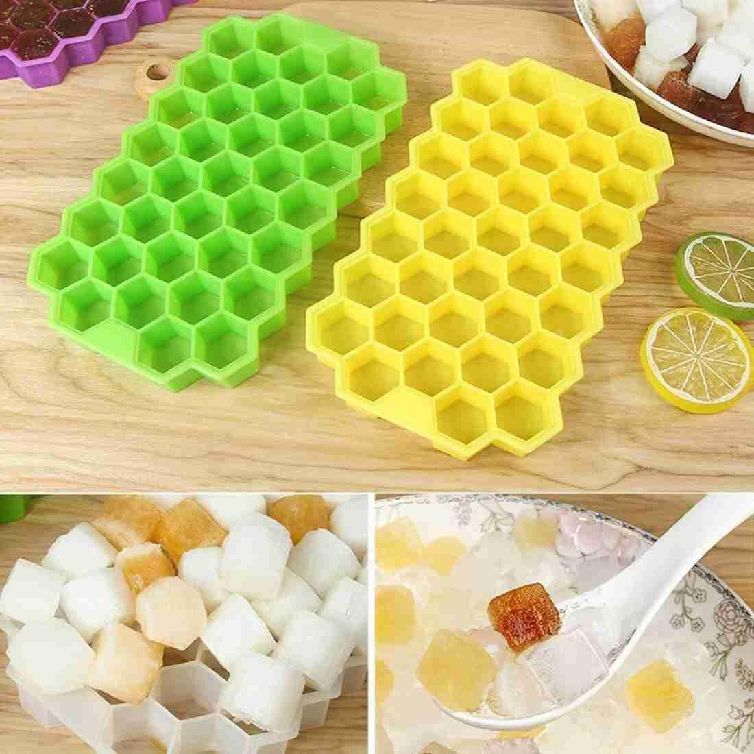 Silicone Ice Cube Tray with Lid - Arfa Mart