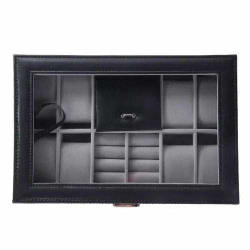 8 Slot Watch Box with Ring Holder