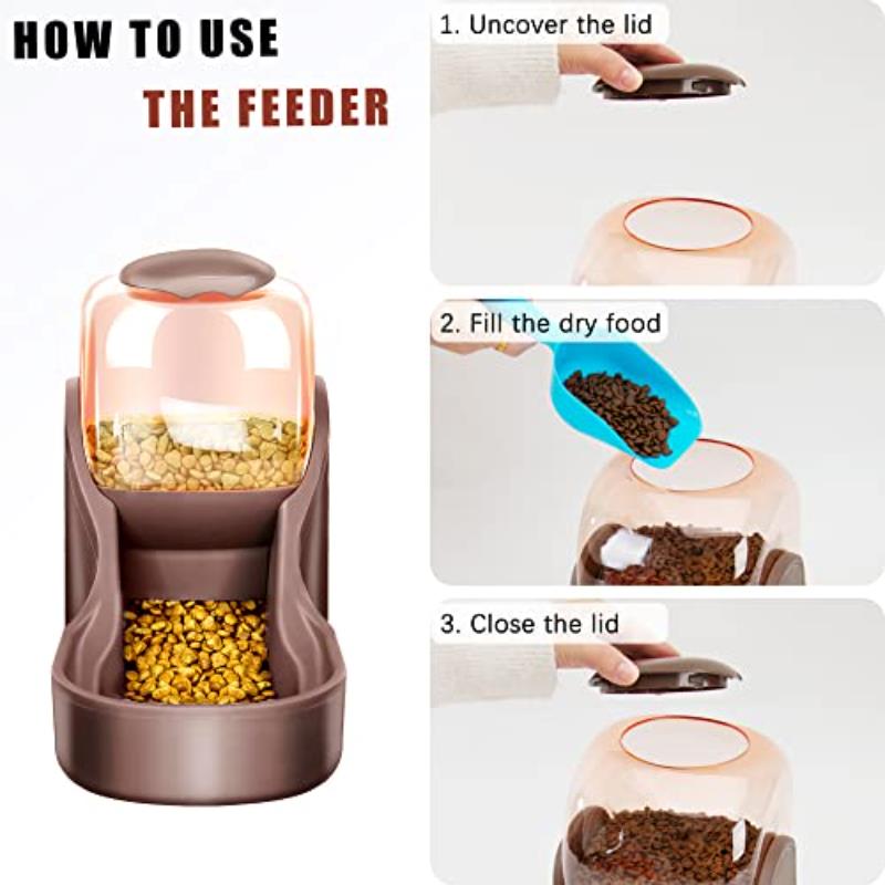 Automatic Pet Food Feeder With Large Capacity And Anti-Overturning