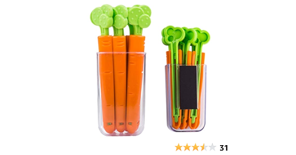 5 pcs Magnetic Carrot Sealing Clip
