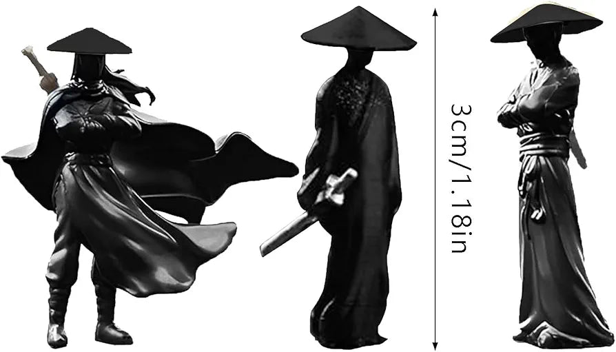 Mini Resin Chinese Swordman Figure