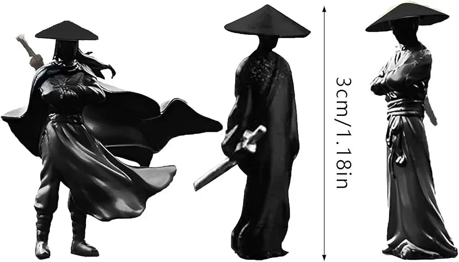 Mini Resin Chinese Swordman Figure - Arfa Mart