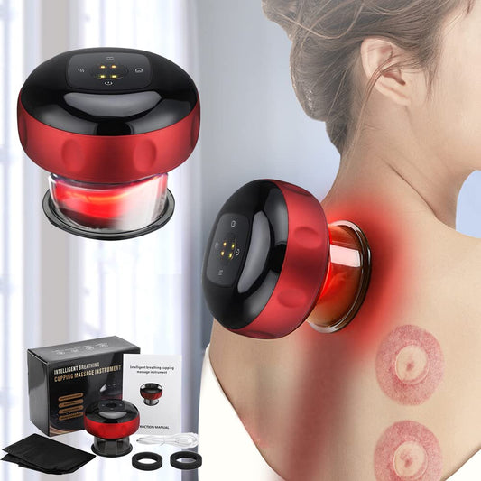 Rechargeable Hajama Cupping Massage Anti Cellulite Magnet Therapy, Wireless Guasha Scraping Fat Burner Slimming Body Scraping Cupping