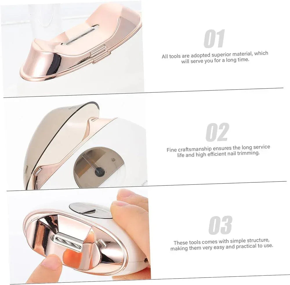 Nail Clipper Cutter With Light Automatic Nail Trimmer Rechargeable Nail Grinding Care Tool for baby Adult - Arfa Mart