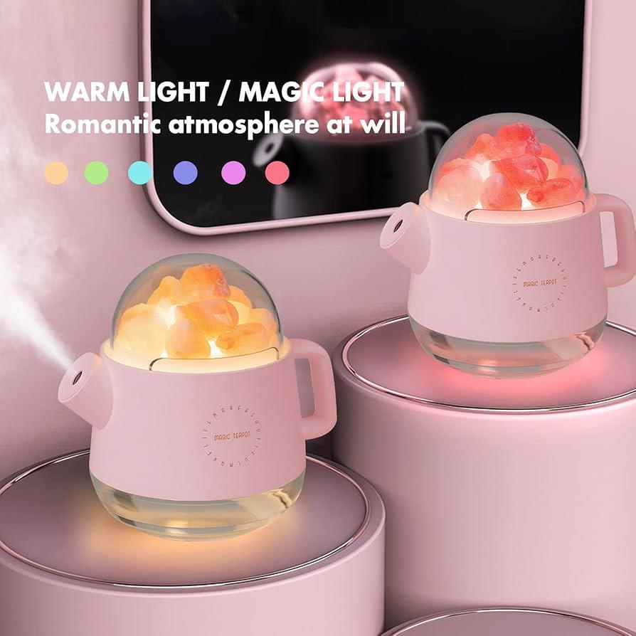 Cattle Shape Humidifier Air Purifier  Diffuser Aroma Salt Stone Wireless Room Fragrance Device Dormitory Bedroom Office Mute Night Appliance