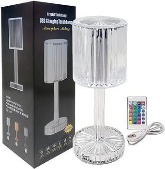 Crystal Daimond Touch Lamp With Remote - Arfa Mart