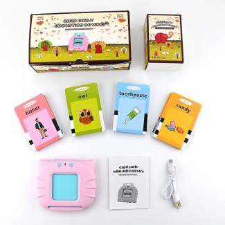 Audible Baby Machine for kids Early English Cognitive Flash cards toys Montessori Toddlers gifts 2-4 Years