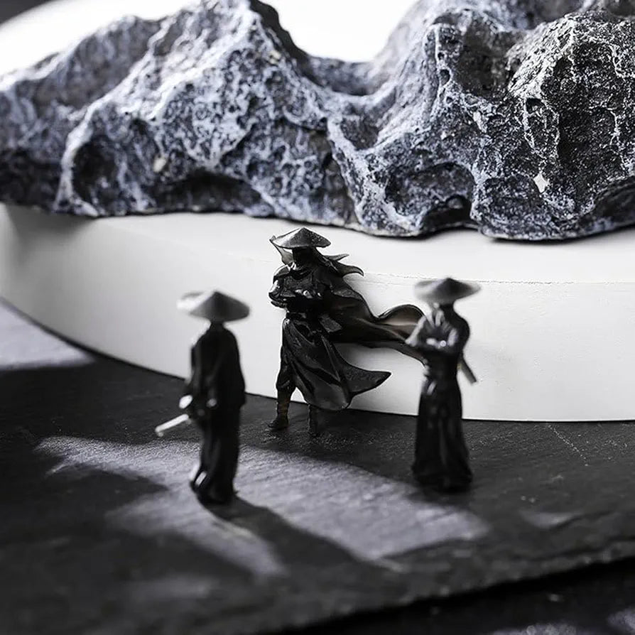 Mini Resin Chinese Swordman Figure