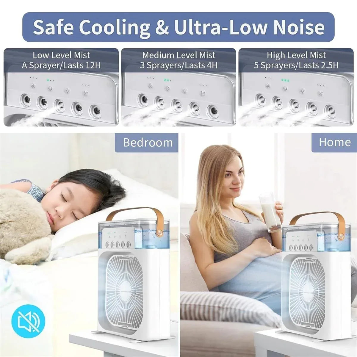 Mini Portable Air Cooling Fan - Arfa Mart