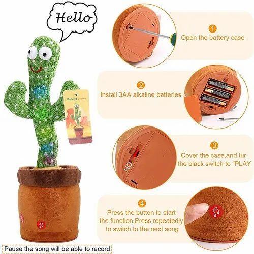 Dancing Cactus Talking Plush Doll Toy Child Birthday Present That Can Sing And Dance Voice Interactive Dancing Cactus Toy