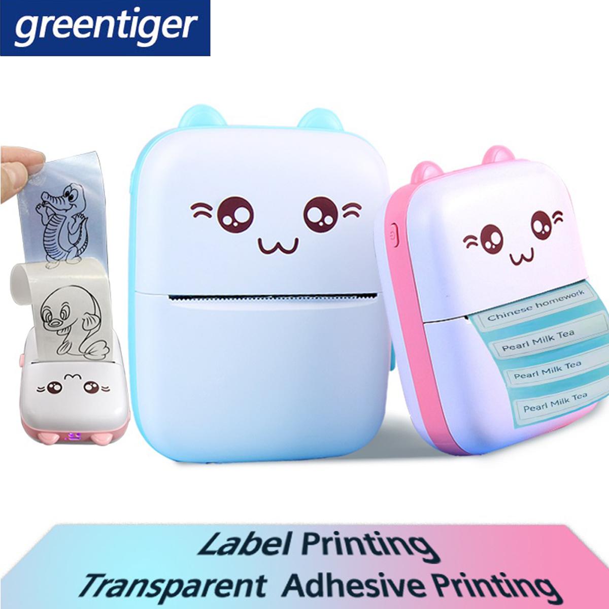 Meow Pocket Printer, Mini Bluetooth Photo Printer, Pocket Printer with Thermal Paper Roll