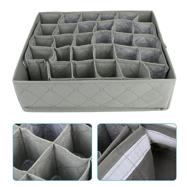 24 Grid Underwear Socks Storage Organizer with foldable closest Drawer Divider