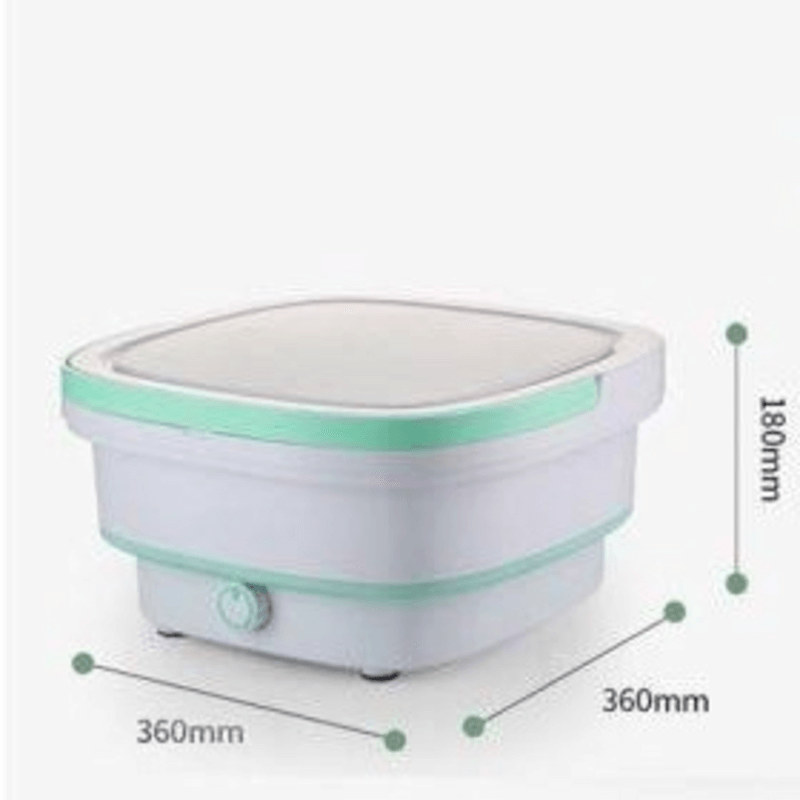 Portable Mini Foldable Washing Machine with Ozone Wash, 0.8kg Capacity, USB Charging