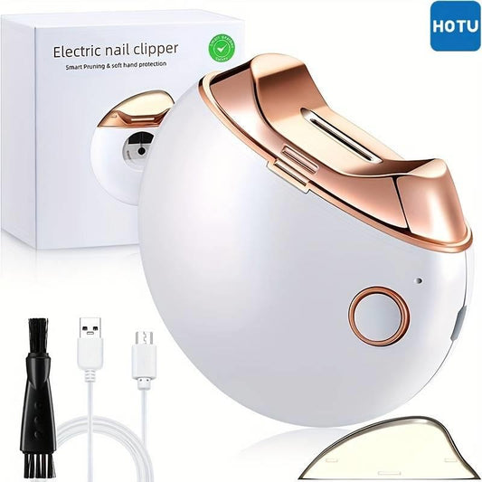 Nail Clipper Cutter With Light Automatic Nail Trimmer Rechargeable Nail Grinding Care Tool for baby Adult