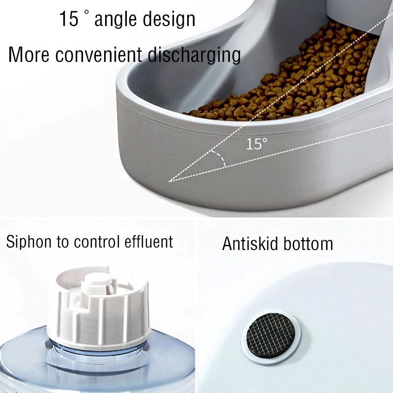 Automatic Pet Food Feeder With Large Capacity And Anti-Overturning