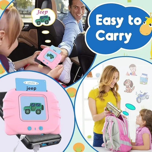 Audible Baby Machine for kids Early English Cognitive Flash cards toys Montessori Toddlers gifts 2-4 Years