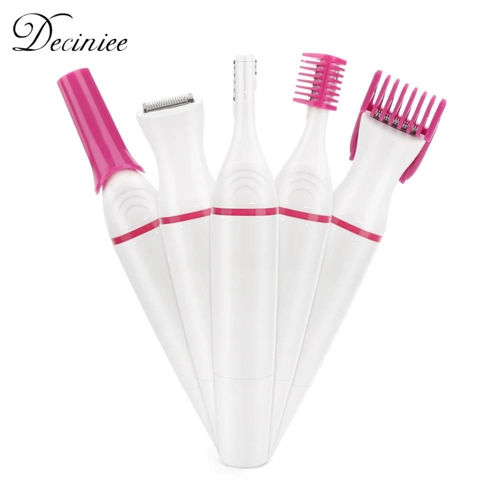 5 In 1 Women Epilator Body Hair Removal Shaver Female Electric Shaving Machine Bikini for Eyebrow Underarm Clipper Mini Trimmer