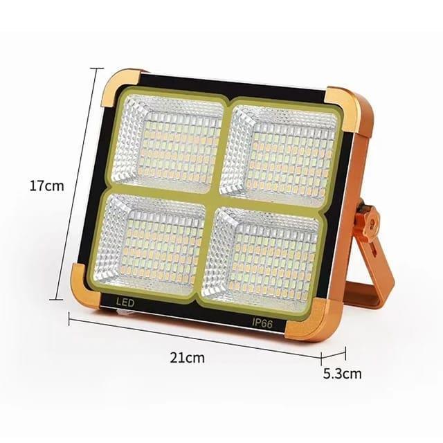 USB Rechargeable LED Solar Flood light 1000W with magnet strong light - Arfa Mart