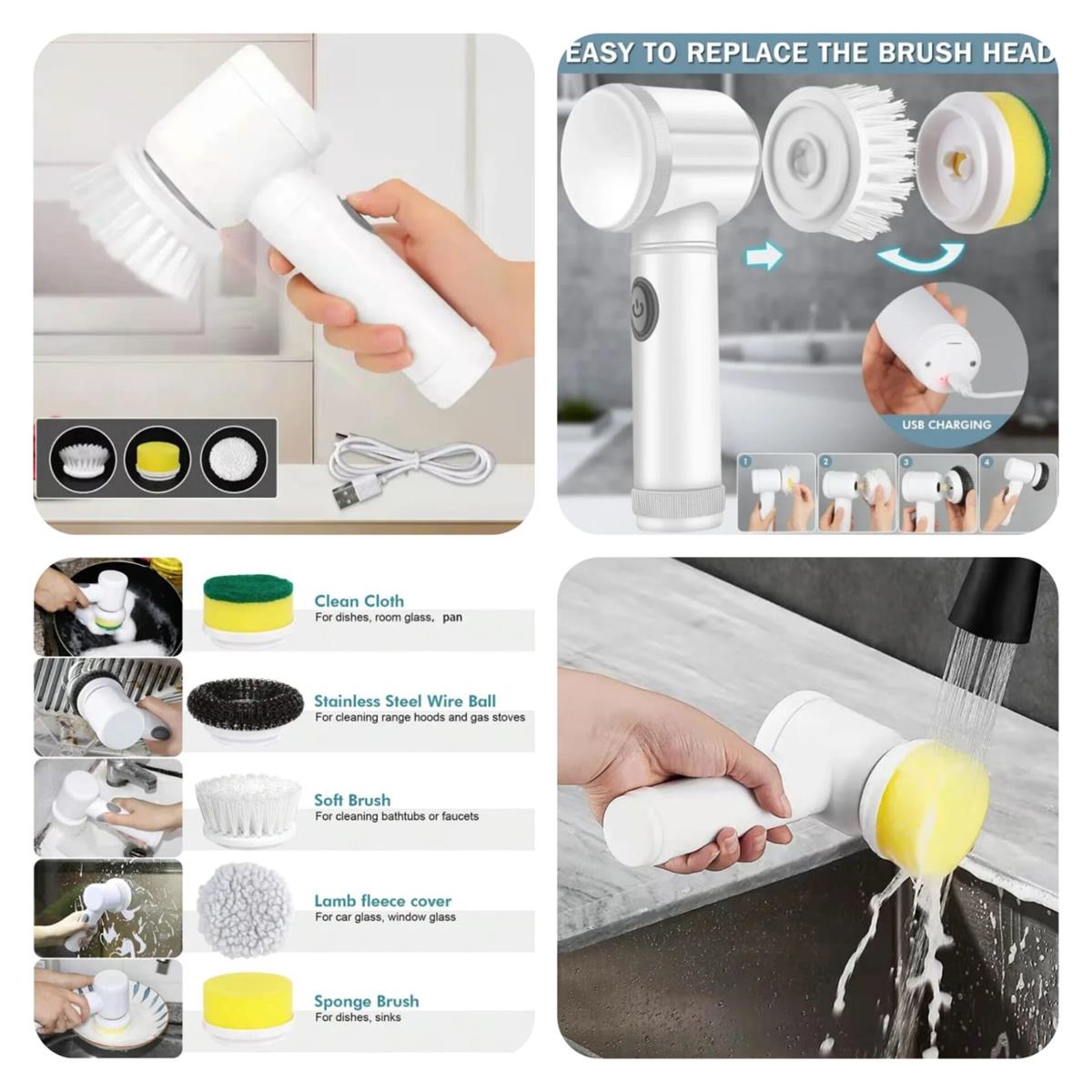 5 in 1 Cleaning Brush