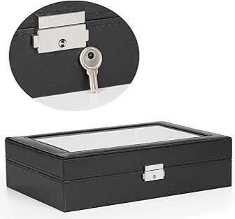 8 Slot Watch Box with Ring Holder