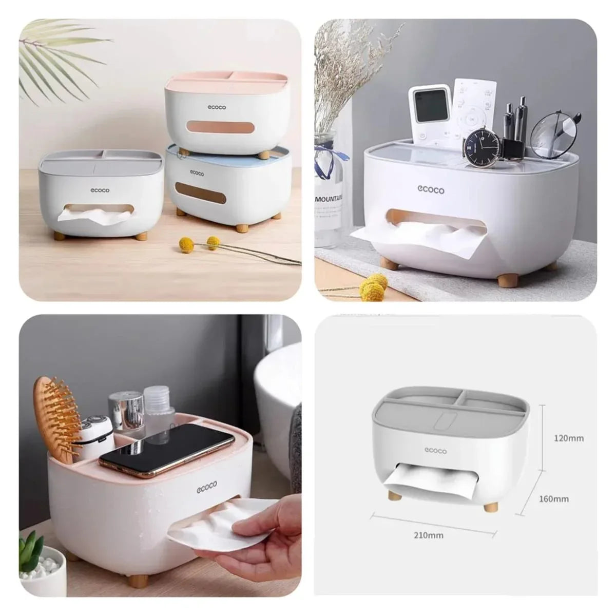 Ecoco Tissue Box - Arfa Mart