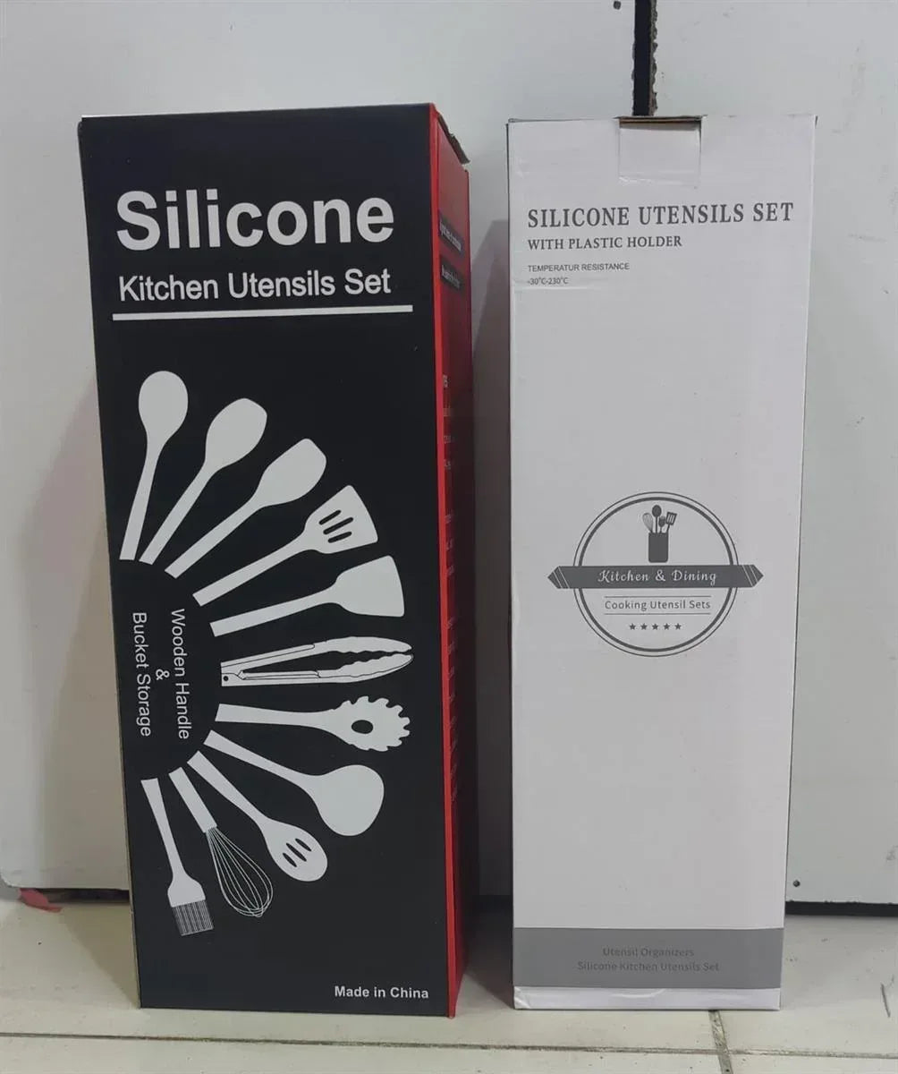 Silicone Utensils 12 Pcs Set - Arfa Mart