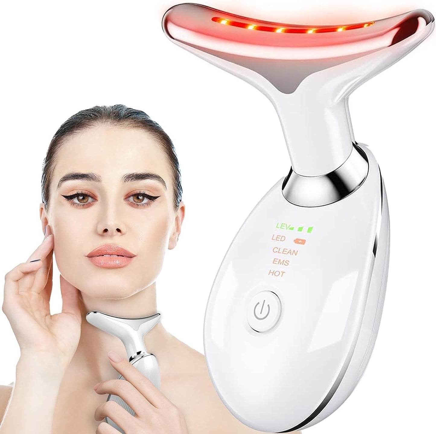 Red Light Therapy LED facial skin Rejuvenation, Lifting Tightening Machine for face & neck beauty device