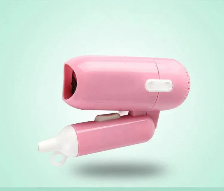 1400W Mini Hair Dryer Foldable House Thermostatic Air Collecting Traveler Blower - Arfa Mart