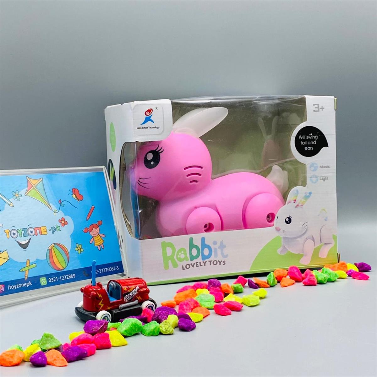 Battery Operated Jumping Rabbit with Lights