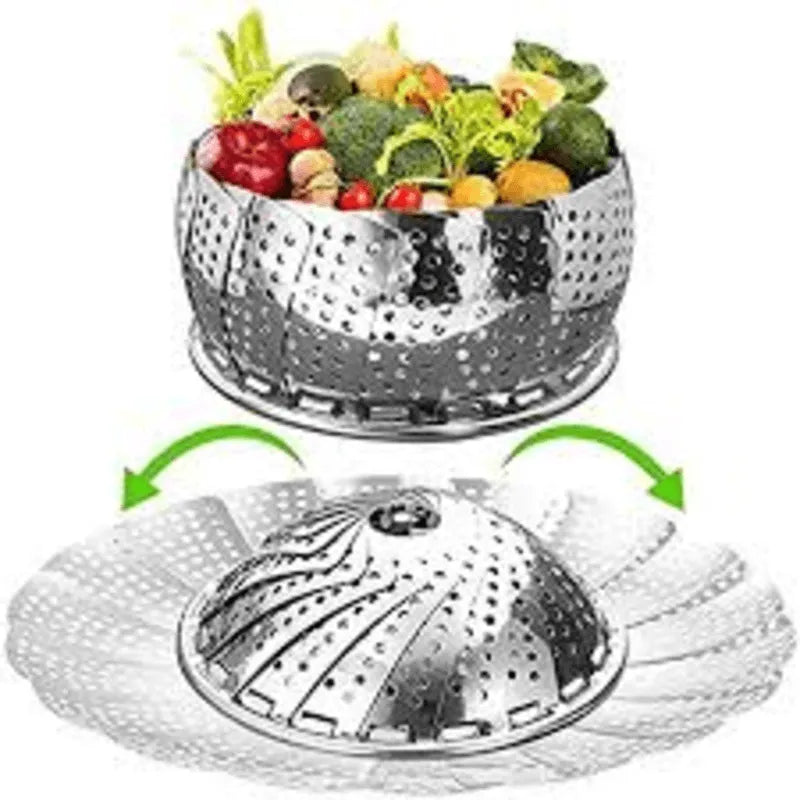 Foldable Steel Fruits Vegetables and Steamer