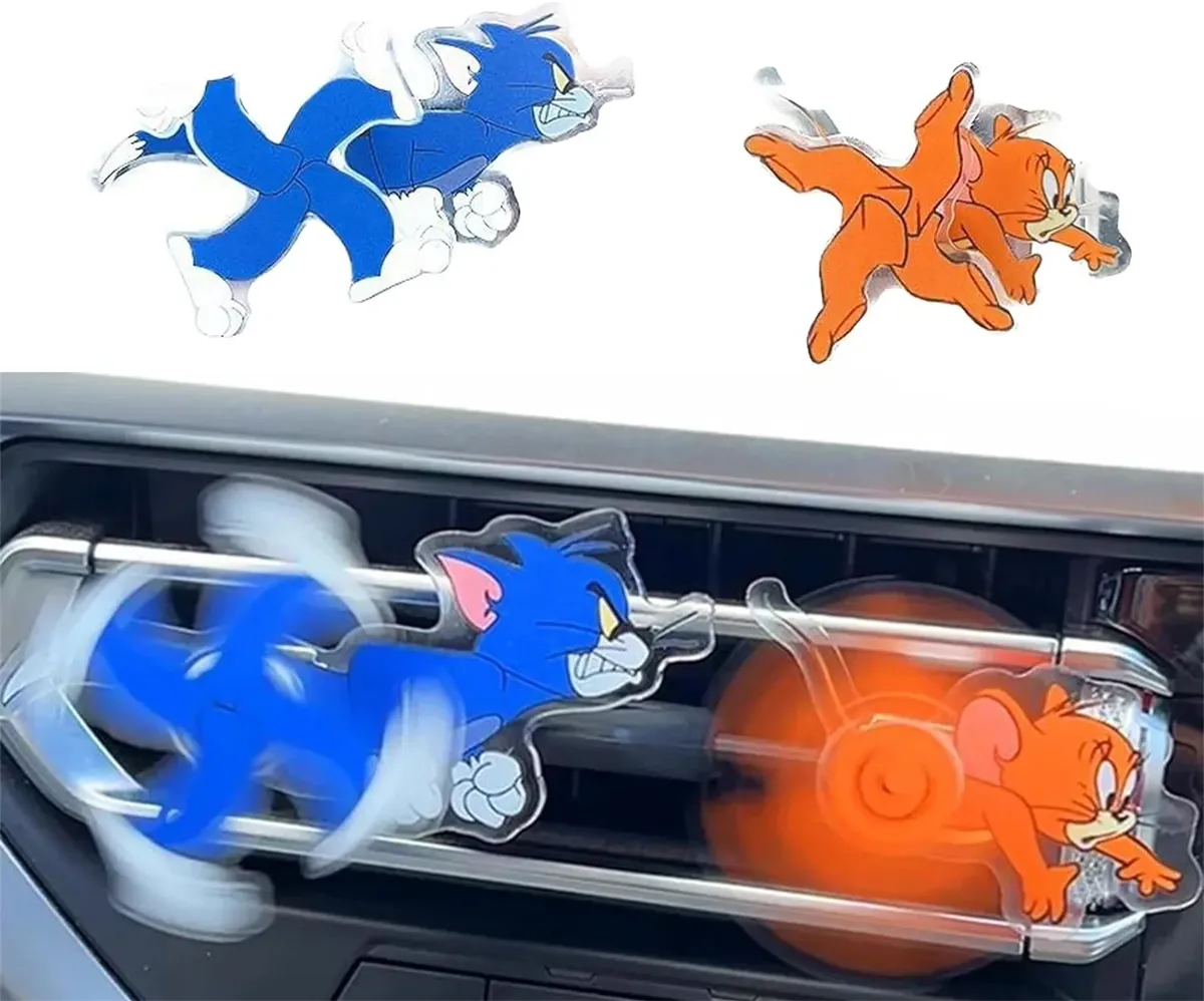 Tom and Jerry Chase car vent spinners Airfreshner