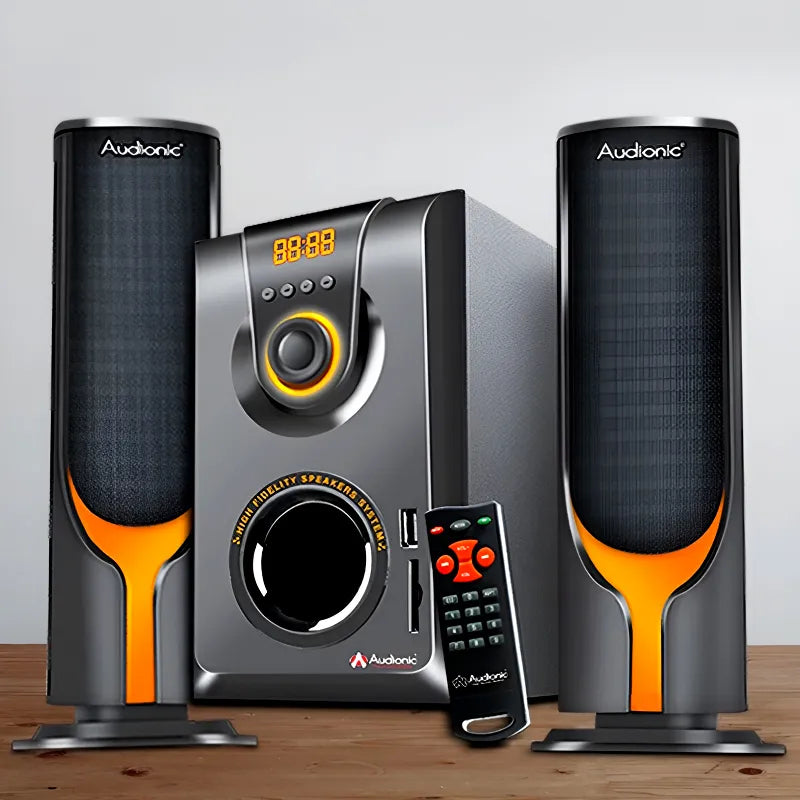 Audionic AD-7000 Plus 2.1 Channel Speakers with 5 Inch Subwoofer