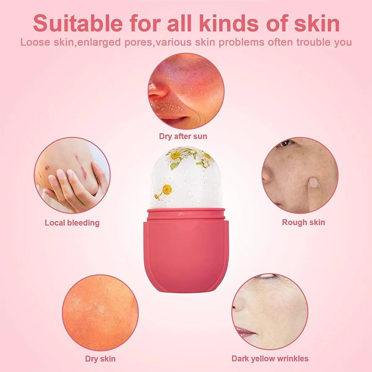 Refresh Skin with Face Ice Roller