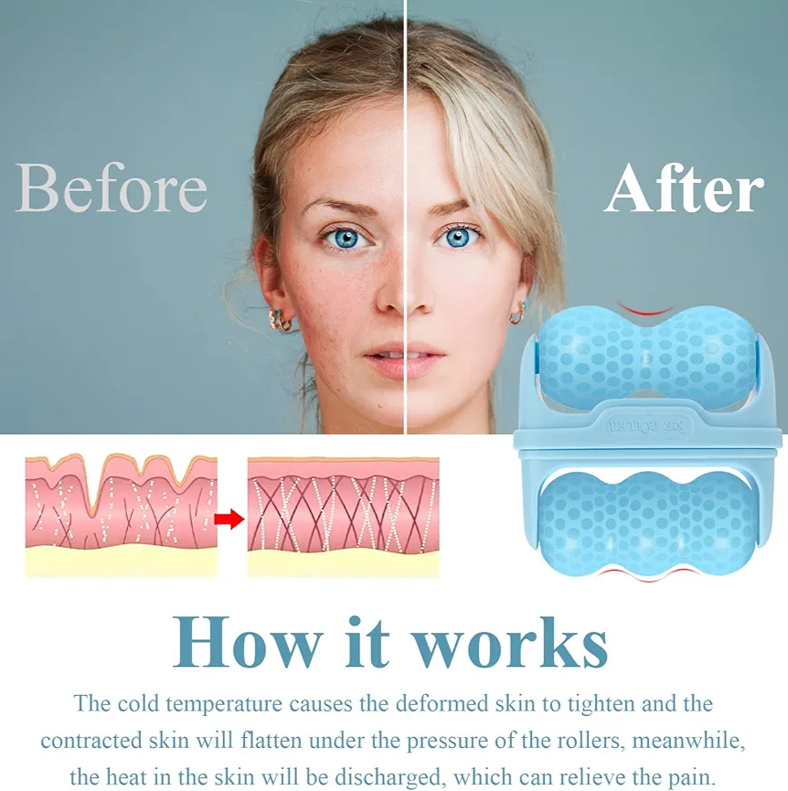 2 in 1 Ice Roller Facial Massager
