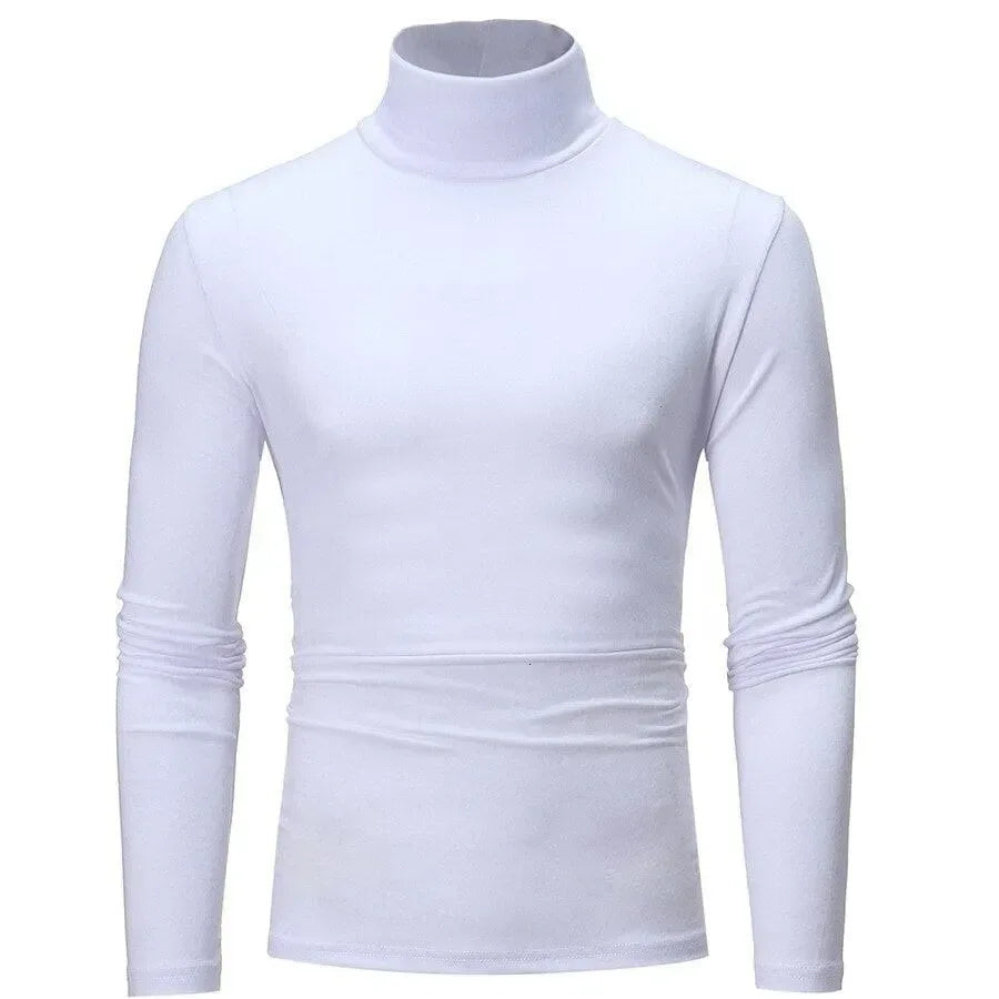 Womens/Mens Winter Warm Long Sleeve High Neck Pullover Top - Arfa Mart