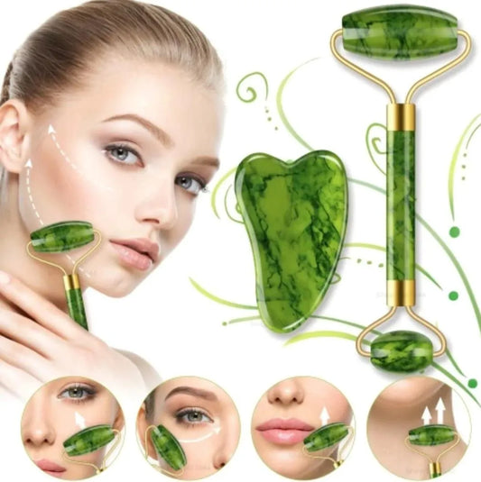 2 in 1 Gua Sha Jade Stone