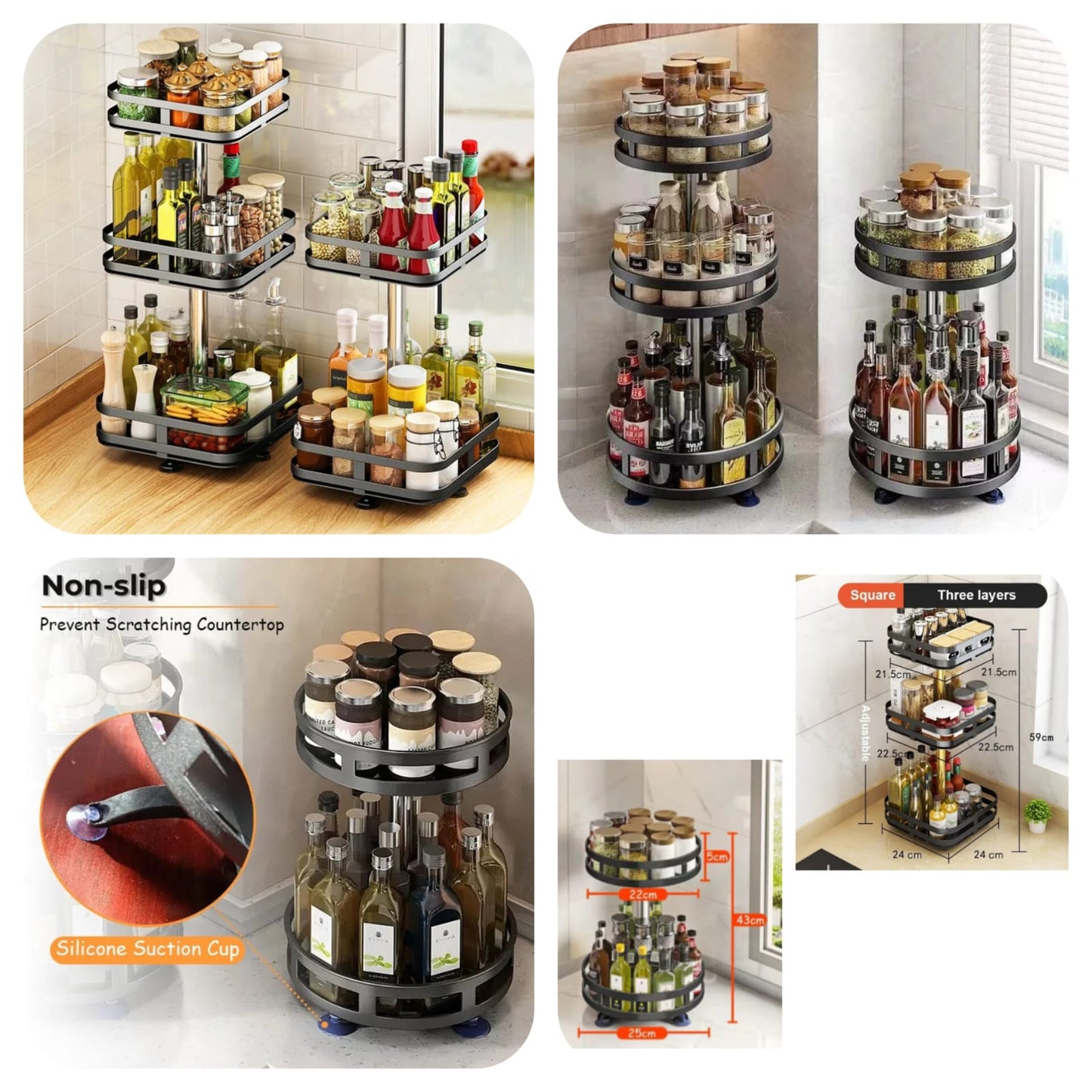 Rotating Iron Storage Racks