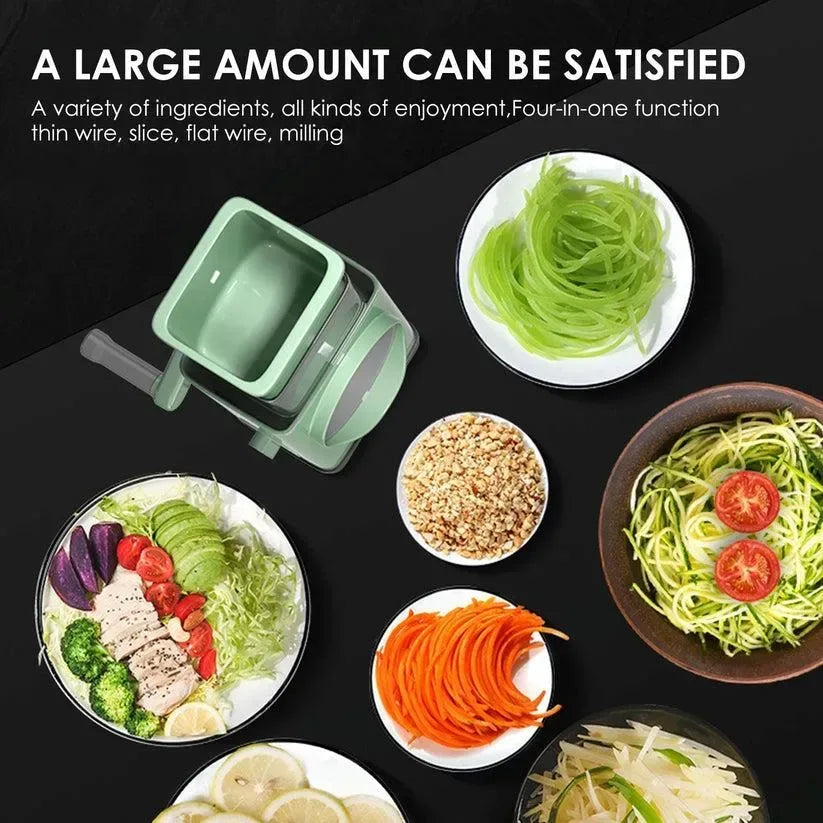 Multi-function Hand Rotary Vegetable Cutter - Arfa Mart