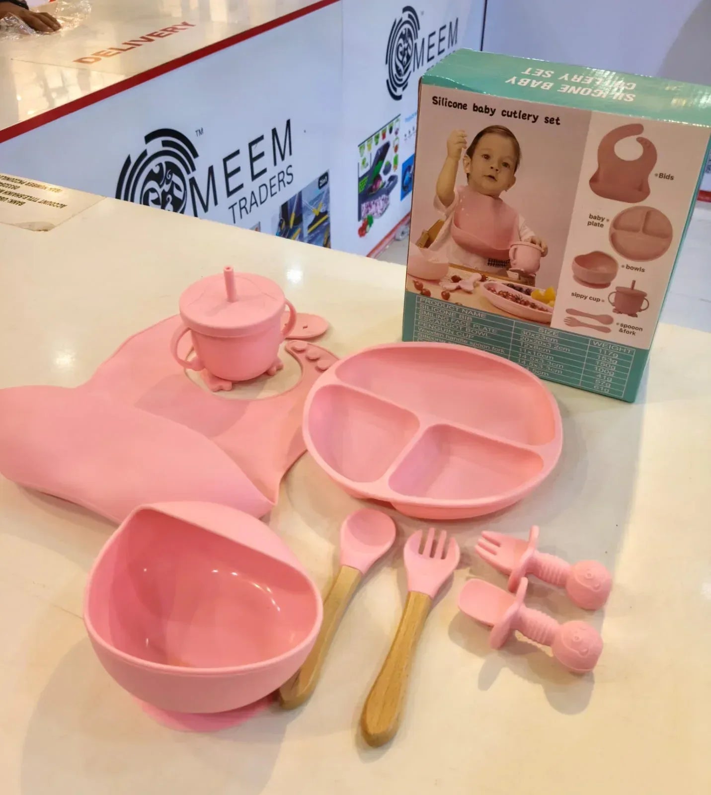 Food Grade Silicone Children's Tableware Set - Arfa Mart