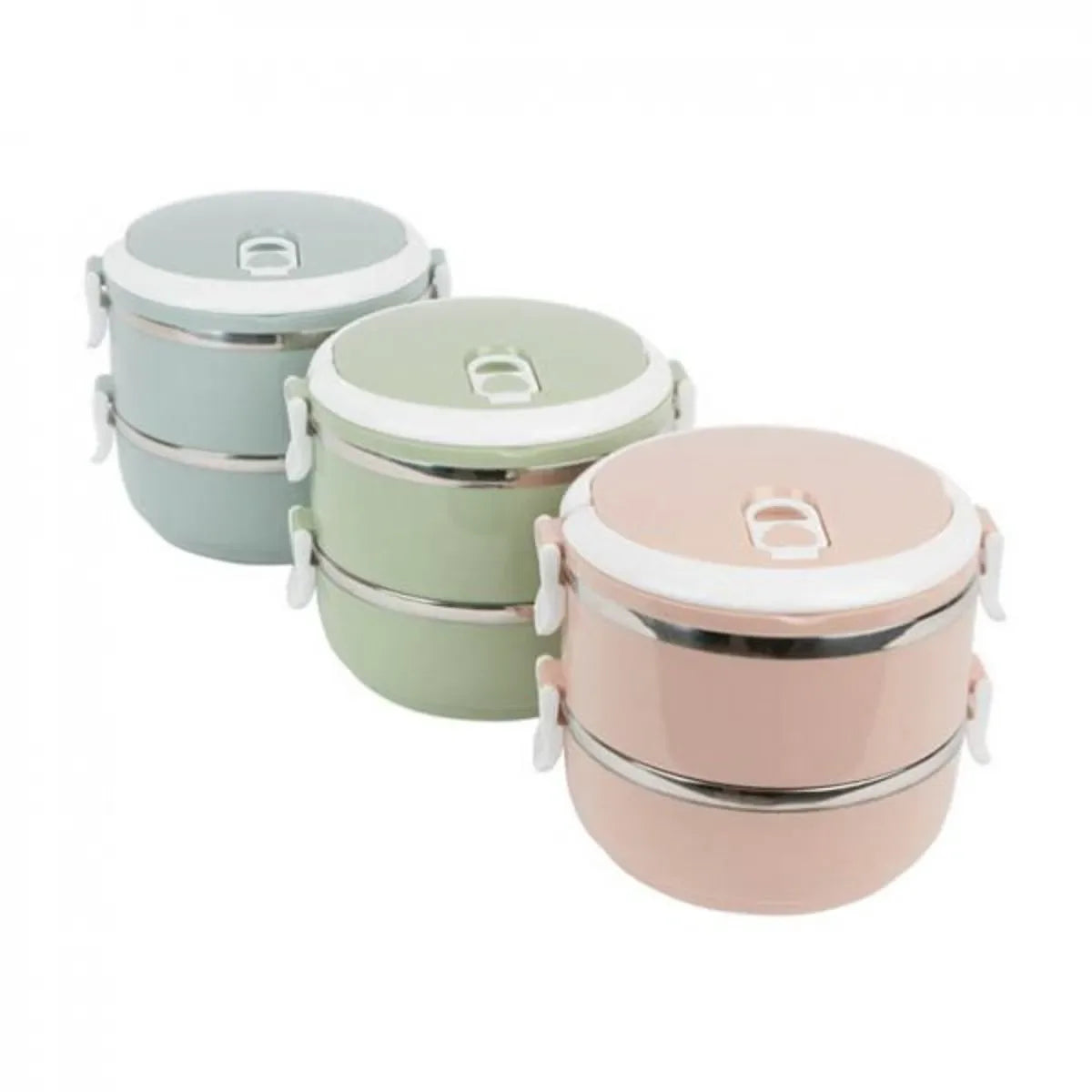 2 Layers Air Tight Lunch Box - Arfa Mart