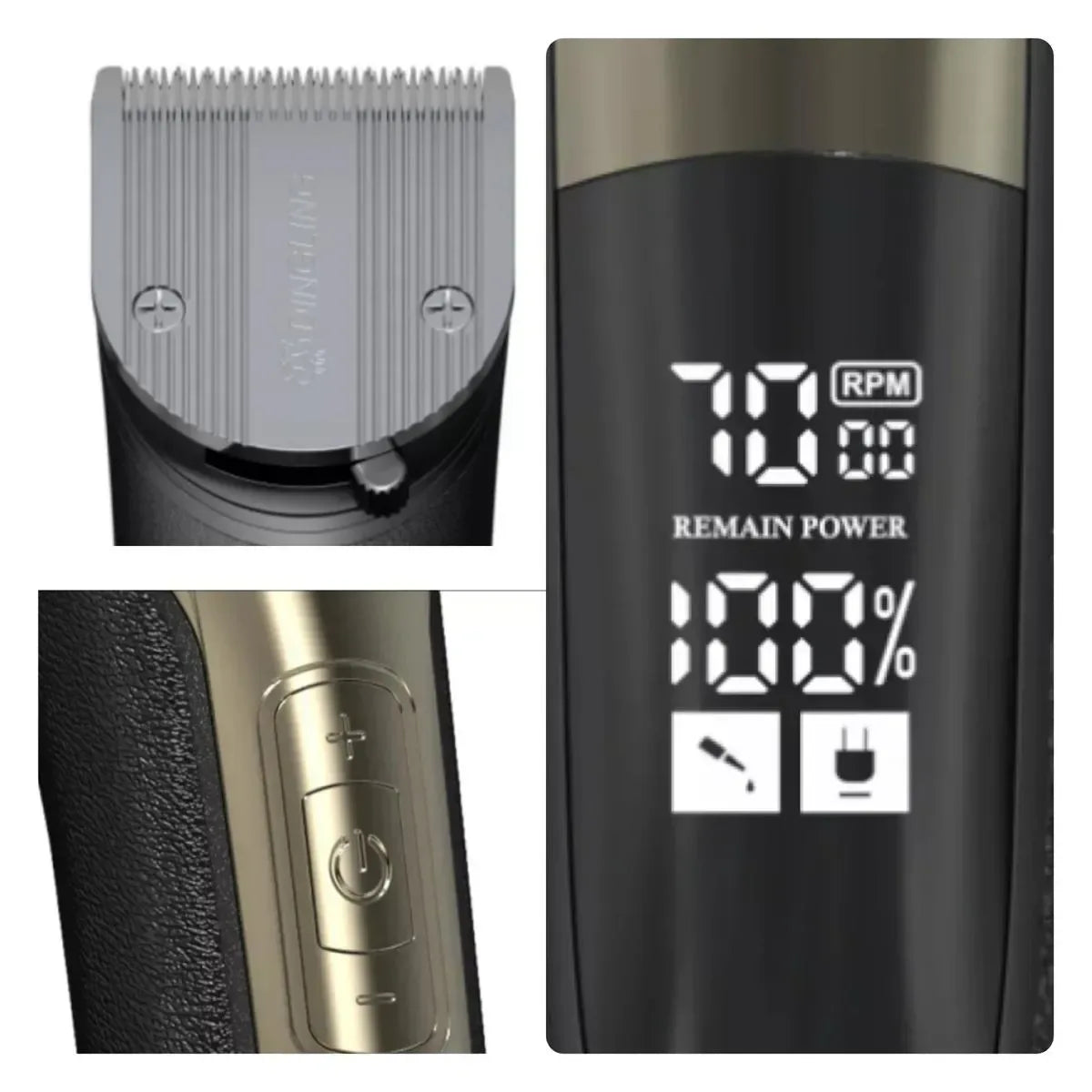 DING LING Professional Hair Clipper RF-912 - Arfa Mart