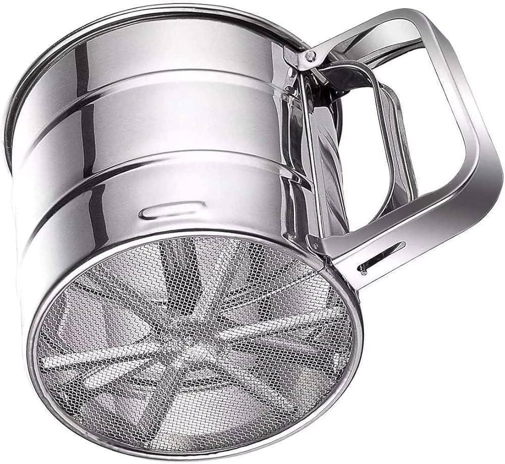 Stainless Steel Handheld Sieve Cup Flour Sifter - Arfa Mart