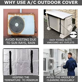Window Air Conditioner Cover for Outside Units